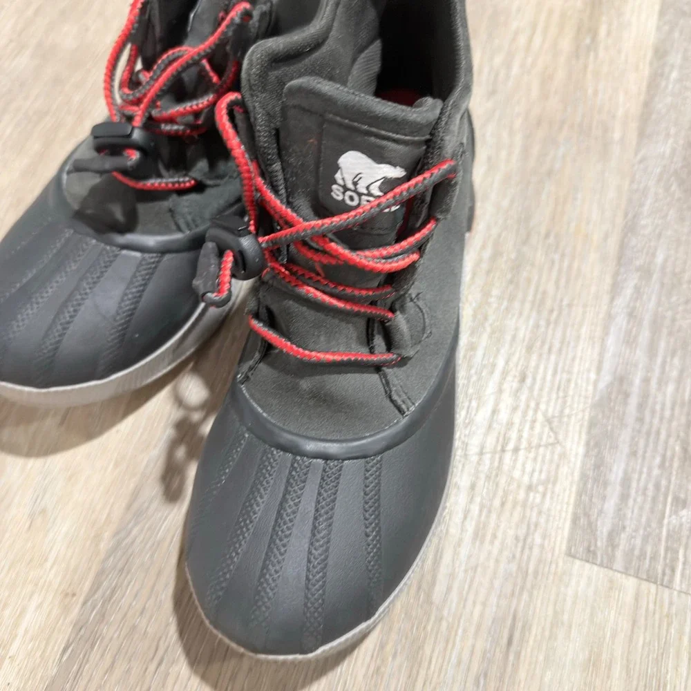 SOREL OUT N ABOUT™ III Classic Waterproof Boots Gray Black‎ Red Women's 7 NWOT